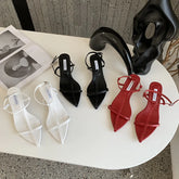 LBSFY  -  Pointed Toe Women Sandals Narrow Band 2022 News Summer Outside Thin Low Heels Sexy Dress Shoes Casual Party Pumps Shoes Woman